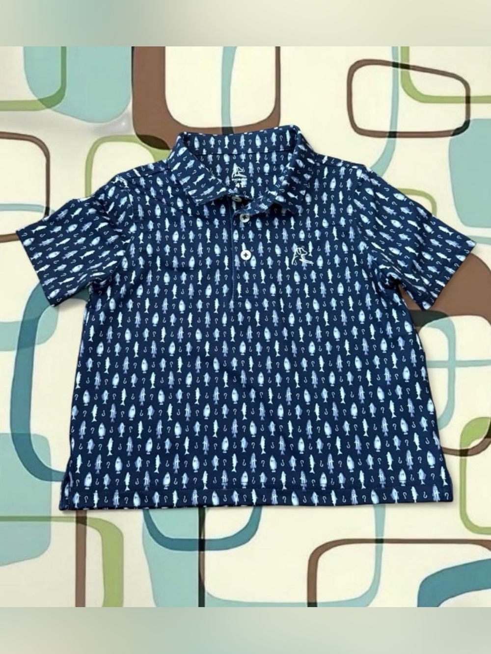 Rhoback Toddler Fishing Print
Performance Shirt - 4T